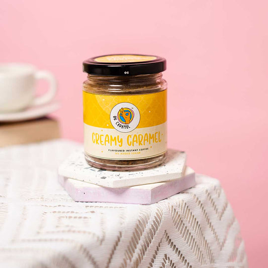 Buy Caramel Flavour Coffee Powder Online, 60 g | OkCaramel