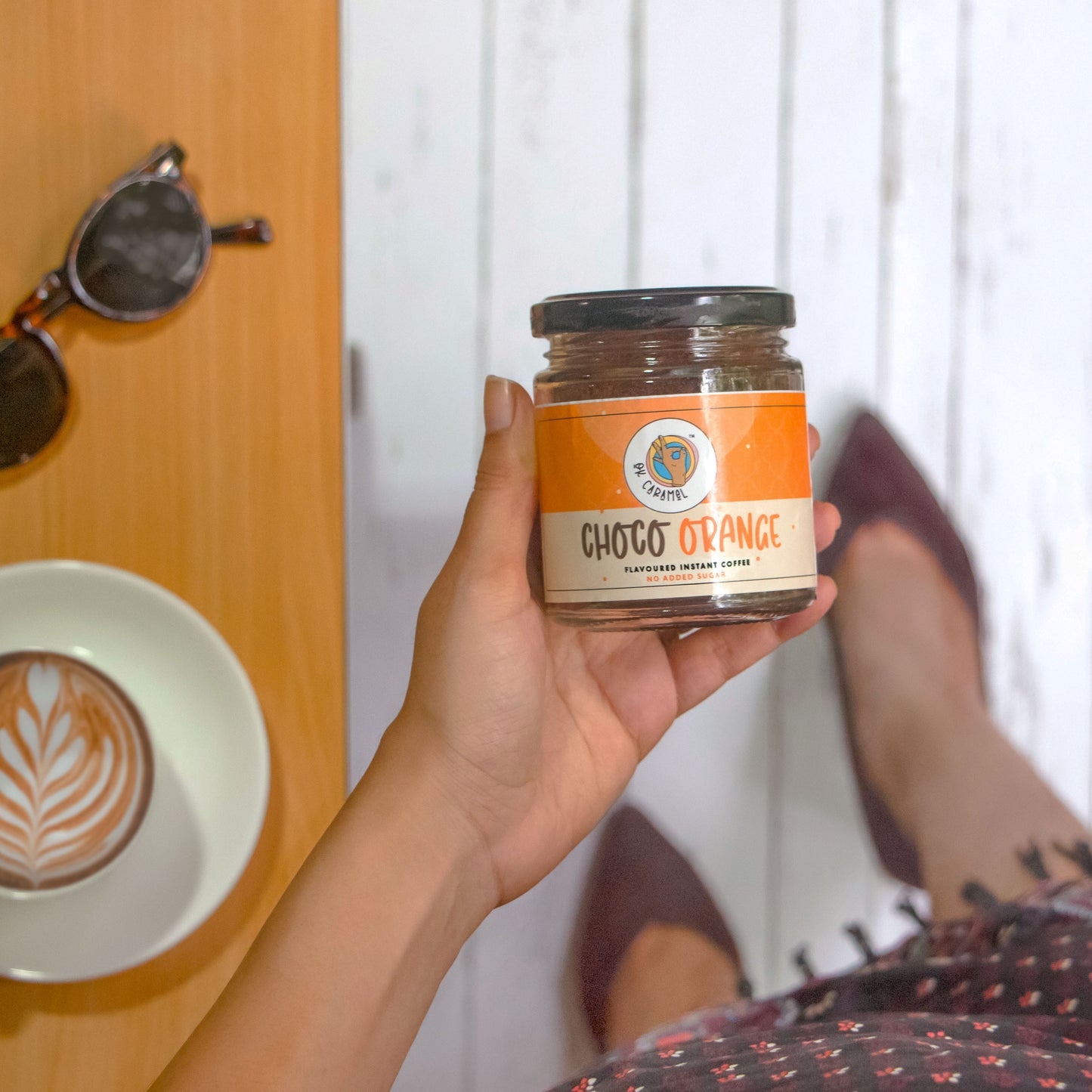 Buy Choco orange Flavour Coffee Powder Online, 60 g | OkCaramel